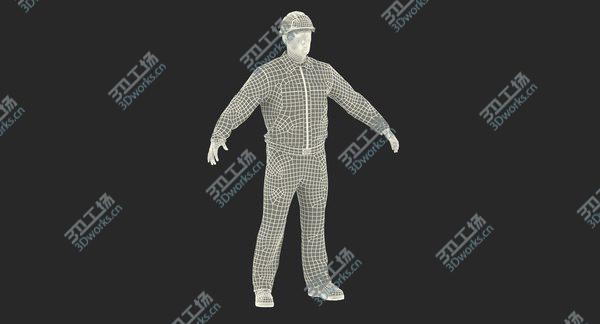 images/goods_img/20210312/Builder Wearing Orange Coveralls Rigged for Cinema 4D 3D/3.jpg